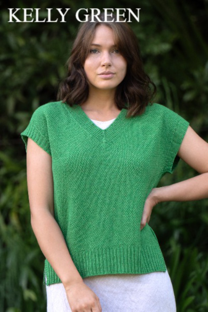 Lothlorian Cotton/Merino Evie Textured Vest image 4